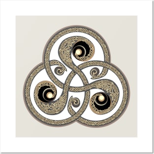 Beautiful ancient triskelion Posters and Art